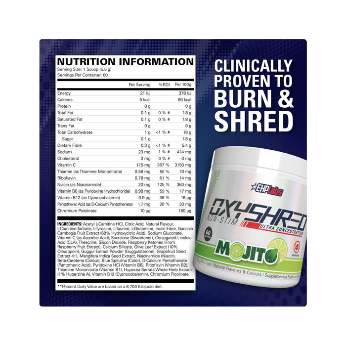 EHP Labs Oxyshred Non-Stim