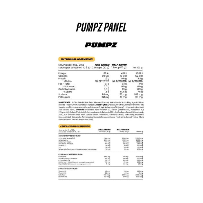 Zombie Labs Extreme Pre-Workout Stack